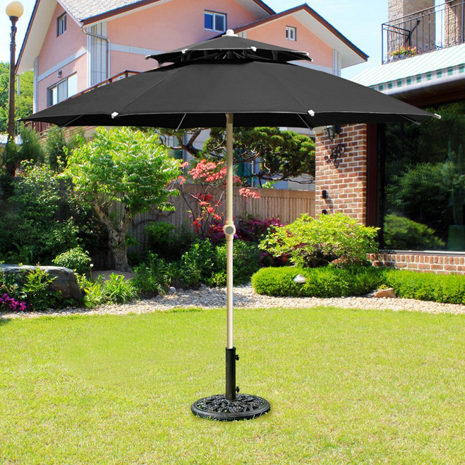 파라솔은 산들바람 파라솔 29년 파라솔전문기업, 높낮이조절 산들바람파라솔(블랙)