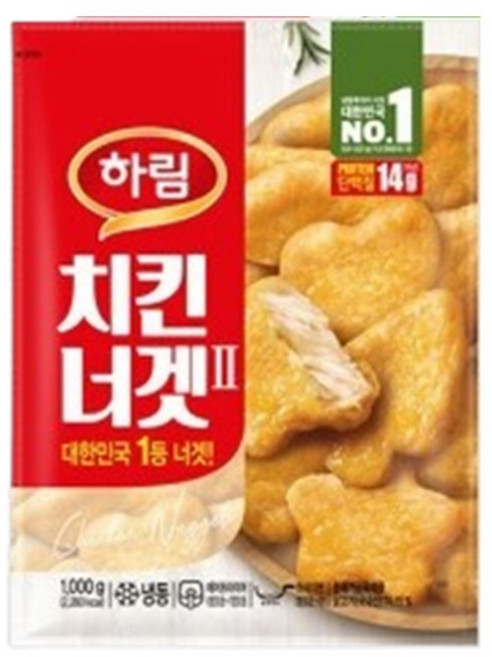 하림 치킨너겟(2), 1kg, 1개