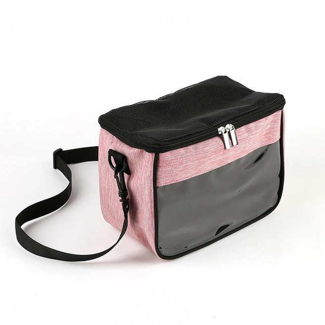 휴대용 작은 애완 동물 앵무새 캐리어 조류 여행 케이지 기니피그 가방 햄스터 쥐 다람쥐 설탕 글라이더 토끼 경량, 분홍색, xxl 31.5x15.5x20cm, 1개