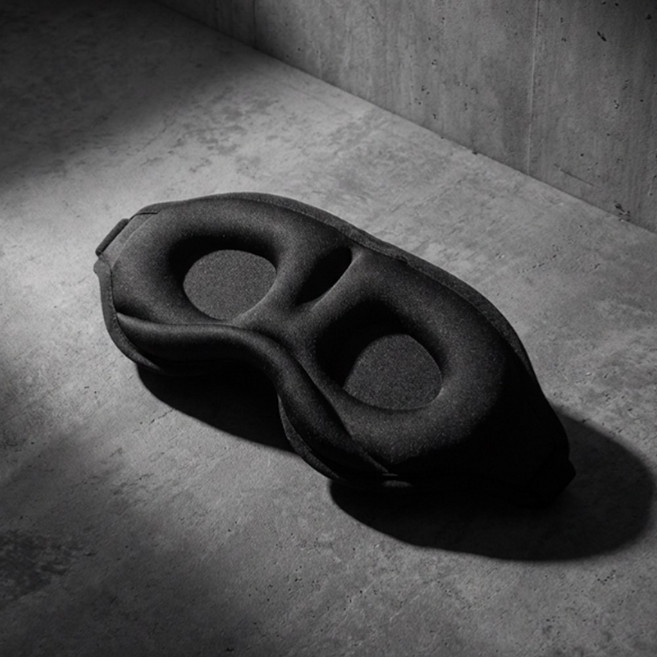 3D 입체 암막 수면안대 눈눌림 방지 스트랩 조절형 숙면안대 블랙, 1개