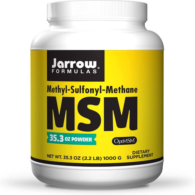Jarrow Formulas MSM 1000 mg - 200 식물성 캡슐 - Methylsulfonylmethane - 중요한 유기 황 공급원 - 관절 강화 - 200회 제공량, 가루
