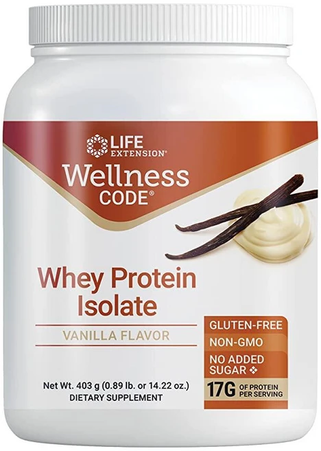 라이프익스텐션 웰니스 코드 WPI 바닐라맛 프로틴 파우더 403g - 쿠팡