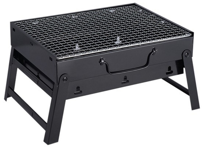 折疊烤肉架 露營燒烤爐 戶外BBQ手提摺疊烤肉架, 1個, 隨機