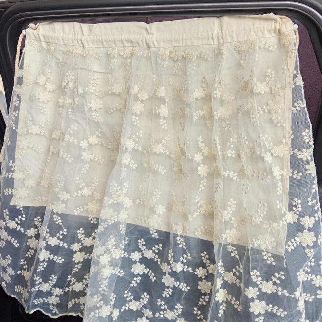 몽드네 차량 햇빛가리개 흡착 커튼, 클래식 레이스, 1개