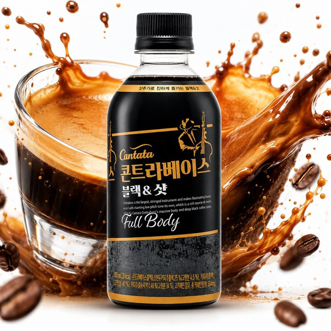 칸타타콘트라베이스 블랙 앤 샷, 500ml, 12개