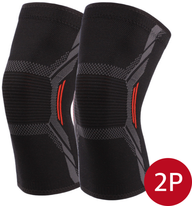 블루제이 차세대 기능성 무릎보호대, 2개, 레드