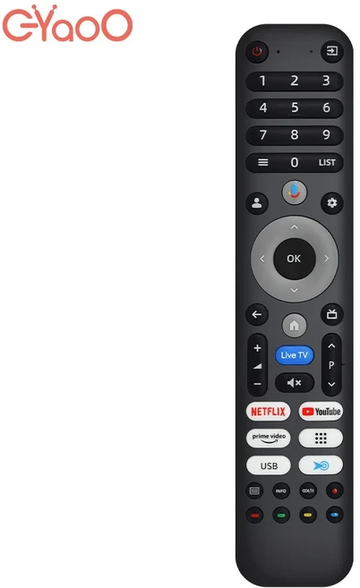 CHIQ TV 오리지널 음성 버전에 사용되는 새로운 스마트 리모콘 CH51625060600622 호환 가능, 01 빠른  Mainland, 01 CH-VER6