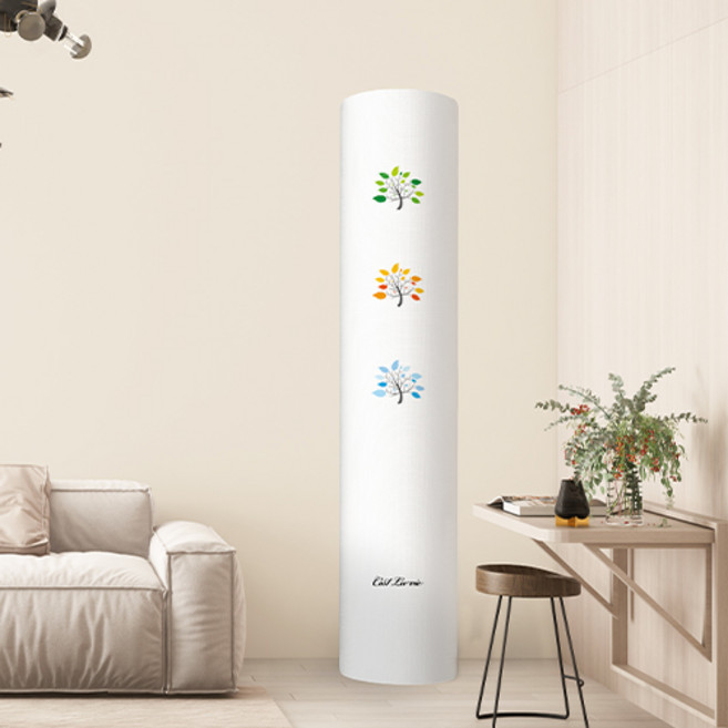 코팅블루 암막 유럽풍 스탠드 에어컨커버 원형 사각 LG 삼성 캐리어 위니아, 08.포시즌트리