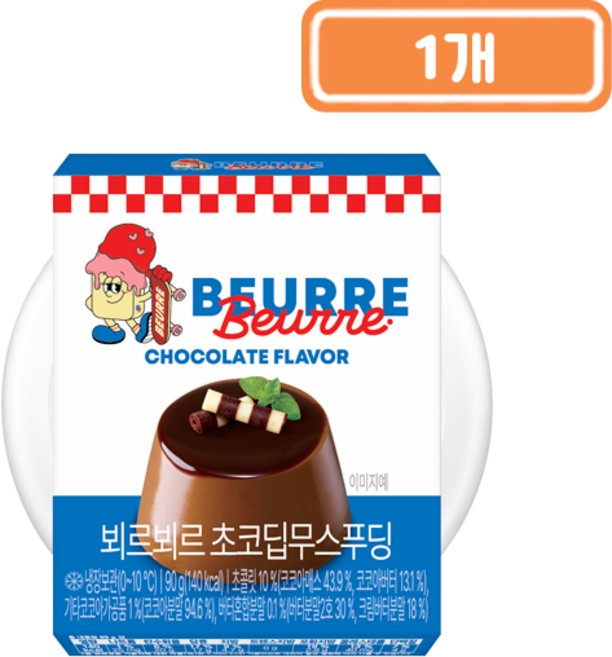 풍림푸드 뵈르뵈르 초코딥무스푸딩, 1개, 90g