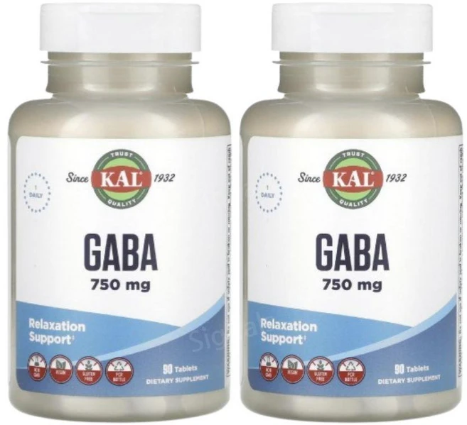 KAL GABA 750mg 90정, 칼 가바 750mg 90정, 2개 - 쿠팡