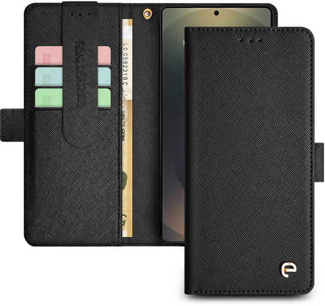 모이래 갤럭시 S25엣지 S937 자트 천연 사피아노 가죽 카드 분실 방지 지갑 다이어리 휴대폰 케이스