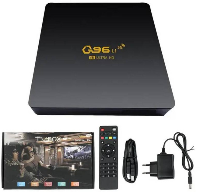 TV 셋톱 박스 스마트 수신기 OTT 홈 시어터 Q96 L1 4K 미디어 플레이어 8GB 2.4G 와이파이 네트워크 쿼드 코어, EU 8GB 128GB