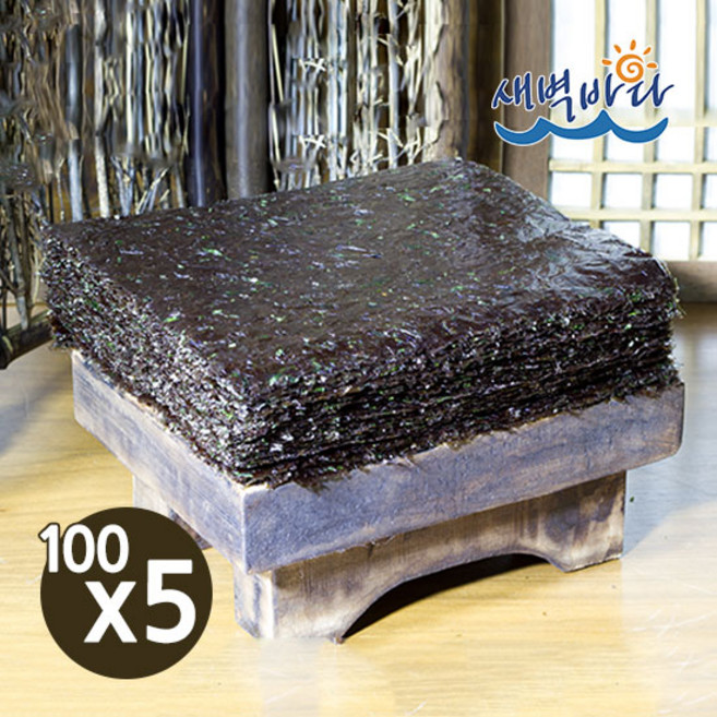 청정 완도 전장 파래김 100매 x 5봉 LAOP5H, 2개, 단품