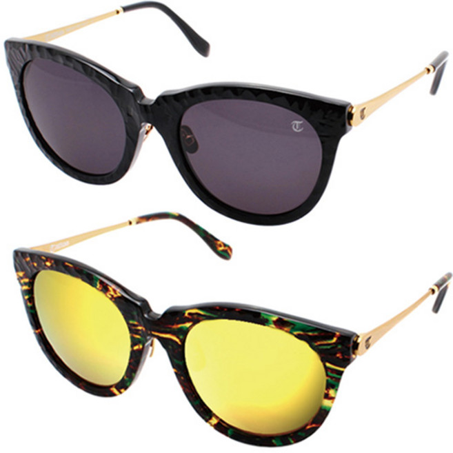 타투 Utopia 선글라스 2컬러 일본산 고급 티타늄 뿔테 연예인 정품 명품스타일 블랙골드 캐츠아이 tattoo