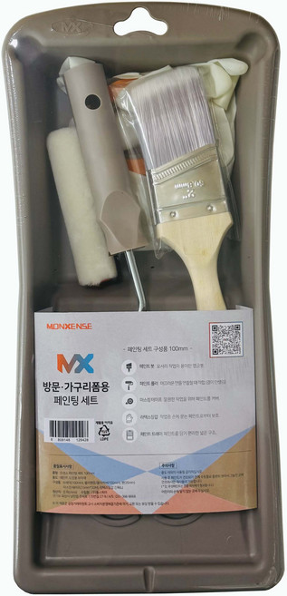 방문 가구 리폼 페인팅 용품 도장세트 / 몬센스 트레이 롤러 붓 4인치 세트, 1개