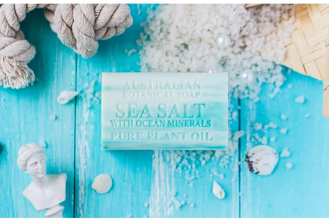 오스터-마이블렌드 호주 천연 보태니컬 비누 팜오일 코스트코 씨솔트, 200g, 1개입 - 쿠팡