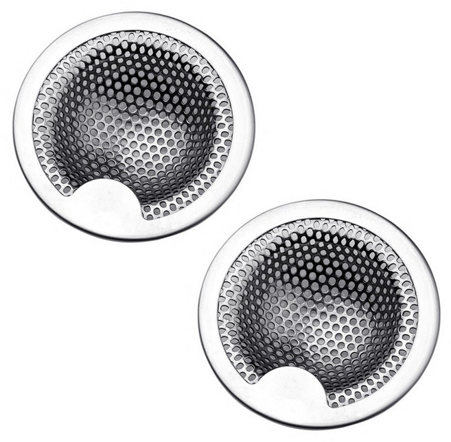 아레시스 욕조 거름망 욕실 배수구 거름망 배수구 거름망 2P, 은색