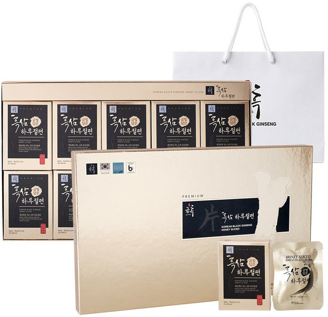 금흑 흑삼하루 절편 200g (20g x 10ea), 1박스