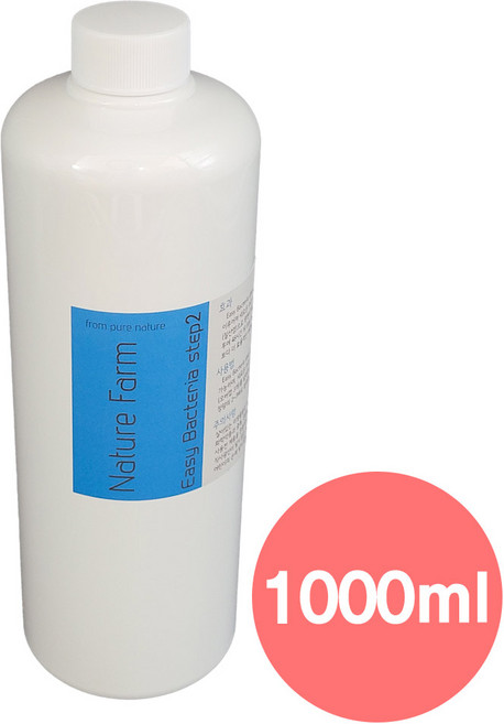 네이처팜 이지 박테리아 스텝 2 1000ml 1L 1리터 고농축 아질산 질화 박테리아 스탭 STEP 백탁제거, 1개