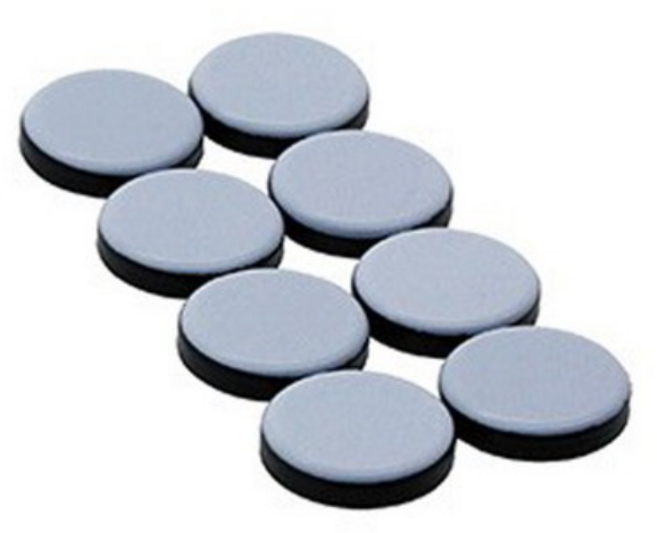 이지슬라이드 가구 슬라이딩 패드 부착형 원형 8p, 6개