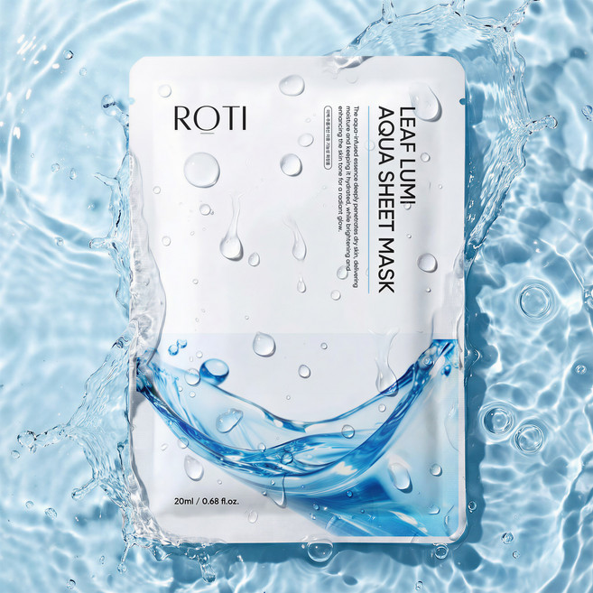 로티 리프루미 아쿠아 수분 시트 마스크팩, 1개, 10개입