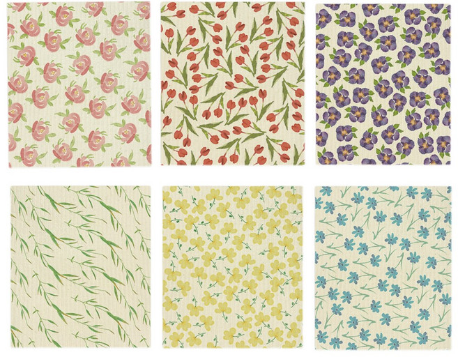 드멜리 독일 셀룰로오스행주 친환경 설거지 청소 다용도 행주, 3개