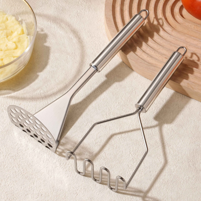 브레베네 스테인리스 감자 으깨기 스매셔 2종, 1개