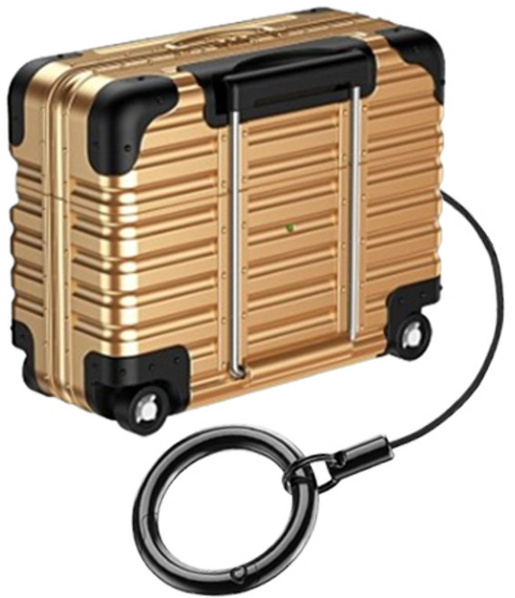 투에이비 에어팟 캐리어 거치대 케이스, 1개, 골드, 에어팟 프로3세대