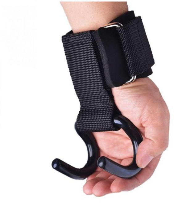 까마느 고리형 고중량 헬스 리프팅 손목 스트랩 풀업 보조 벨트, 1세트