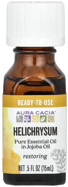 아우라카시아 순수 에센셜 오일 헬리크리섬 15ml(0.5fl oz), 15ml, 1개 - 쿠팡