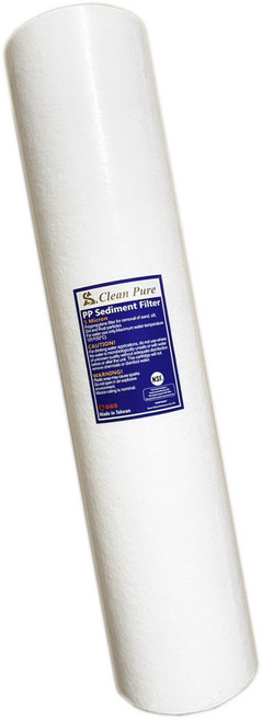 Clean Pure 20吋大胖 5微米 NSF認證SGS認證 水塔過濾器, 1個, 棉質濾心