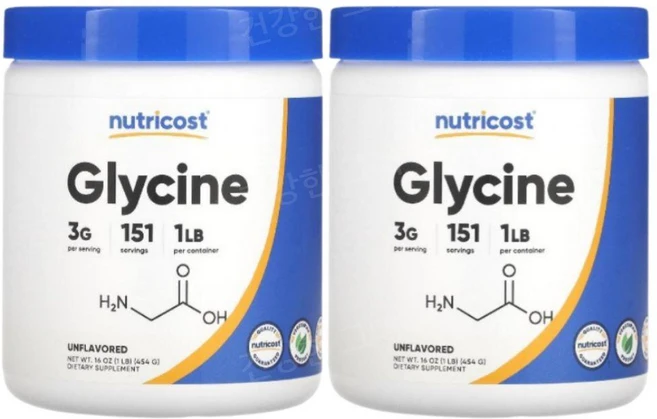 Nutricost 글리신 파우더 무맛 Glycine, 2개, 454g - 쿠팡