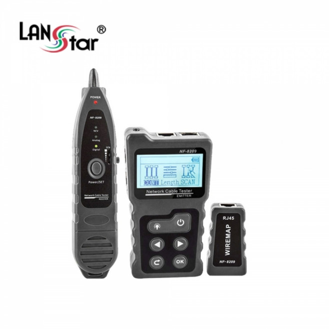 라인업시스템 라인업시스템 LANSTAR LS-NF8209 랜 케이블 멀티 테스터기, 1개