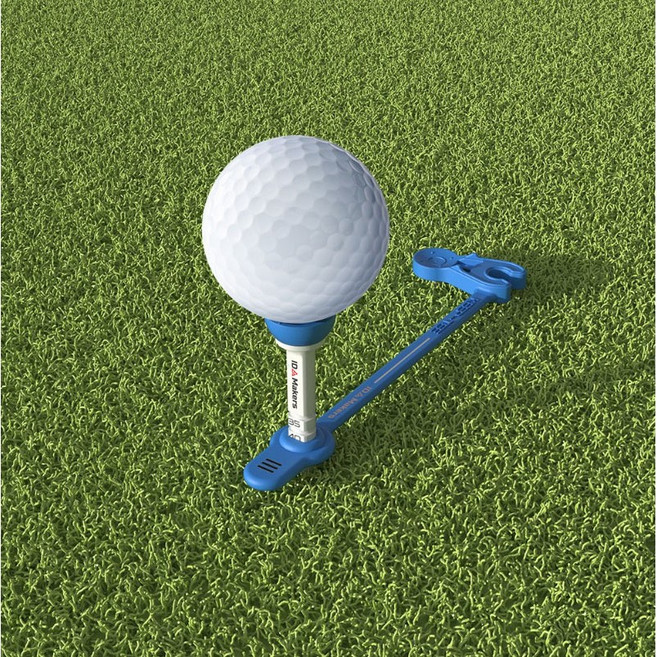 실리콘골프티 높이조절 골프티꽂이 킵티 숏티 롱티 미들티 겸용, 블루, 1개