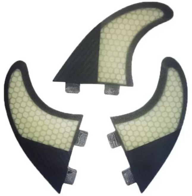 BiLong FCS FINS 서프보드 핀 트라이 핀 G5 사이즈 3 핀 유리 섬유 성능 코어 탄소 바디 보드 부기 보드, 19 G5Black
