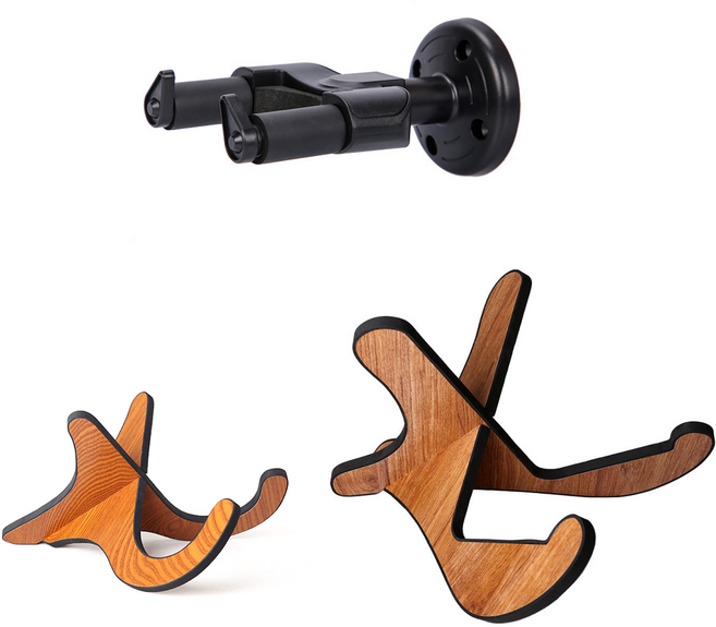 기타스탠드 우쿨렐레 바이올린 벽걸이 거치대 받침대 스탠드, 1. 벽부착 기타거치대, 1개