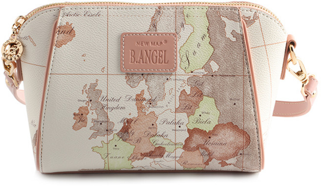 세계지도가방 복고풍 숄더백방수 크로스백 여행 클러치