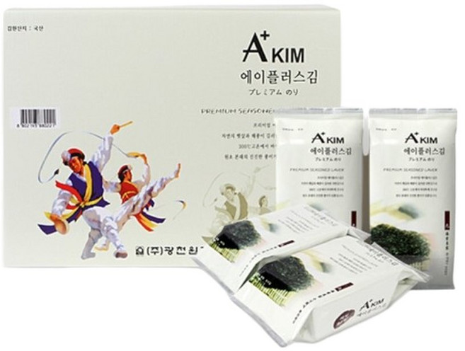 광천원김 A플러스 식탁김 도시락 12봉 김선물세트 명절 추석 설, 1세트, 11g