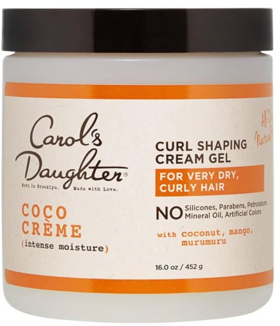 L'Oreal Paris 캐롤스 도터 코코 크림 컬 곡선형 젤 코코넛 오일 밀크 함유 곱슬머리용 헤어 실리콘 파라벤 및 미네랄 무첨가 매우 건조하고 갈라진 끝에 적합 16온스, 1개, 452g - 쿠팡