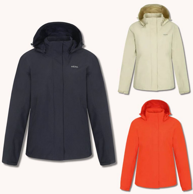 [국내매장판] 네파 여성 방수 자켓 방풍 후드탈부착 아웃도어 캠핑 등산 방한 야외활동