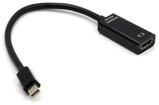 mini displayport to hdmi 변환 컨버터 어댑터 케이블 4k 모니터 tv 오디오 지원 25cm 미니dp 변환젠더