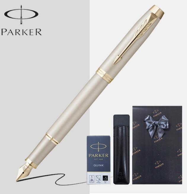 파카 만년필 아이엠 모노크롬 [기프트세트/무료선물포장], 샴페인 PVD, F촉(보통촉)