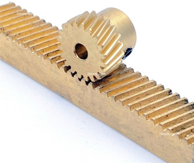 헬리컬 기어 구리 랙 세트 가이드 레일 정밀 밀링 0.5M 톱니, 03 8X8X130mm Rack, 15 20T 3mm, 1개