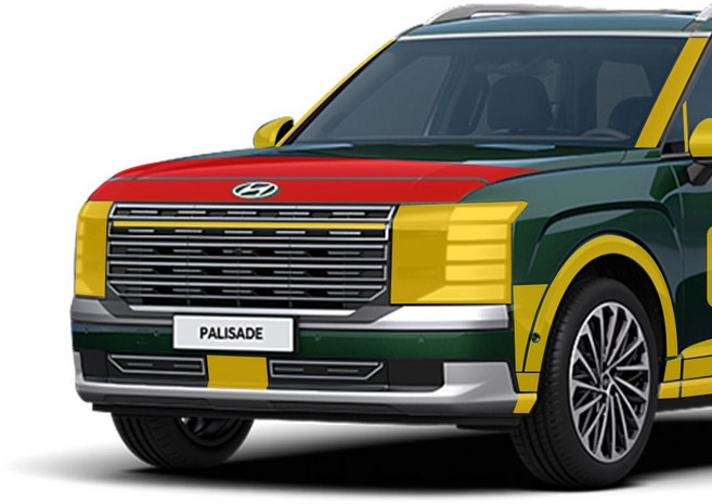 디올뉴 팰리세이드 LX3 본넷 PPF필름 kkr+2263Rw, 유광PPF_본넷