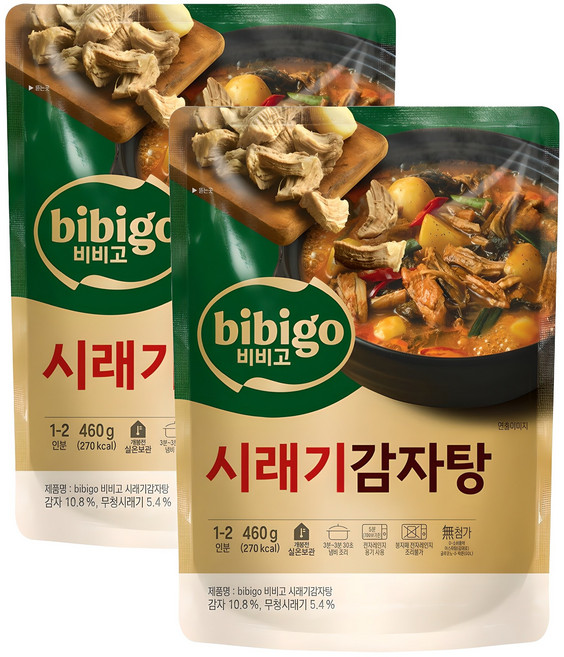 비비고 시래기 감자탕, 460g, 2개