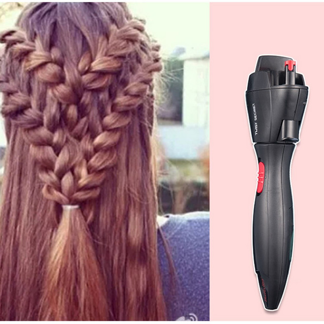 머리 땋기 헤어 스타일링 더블 트위스트 툴 용품 블랙, 단품