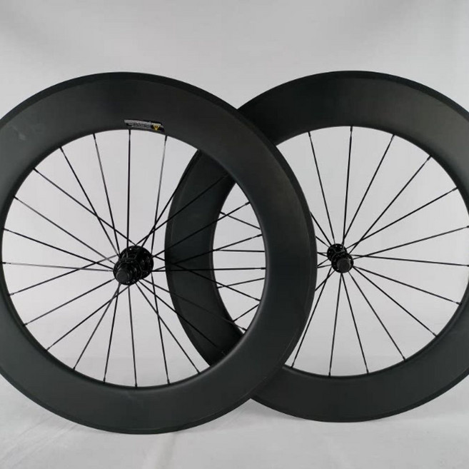 CSC 88림 카본 700C 휠셋 클린처 리어 트랙 픽시 바이크 뚱림 무광 자전거 프론트, F. 오픈 88 휠 한 쌍 림 브레이크
