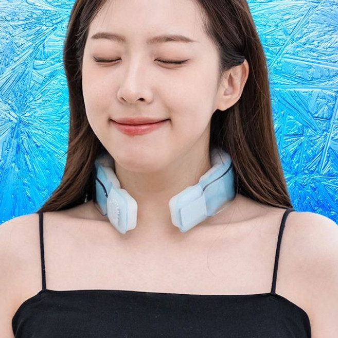 LENWAVE 넥밴드 넥쿨러 쿨 스카프 국내생산 아이스 얼음목걸이 쿨링 냉감 등산 골프, 블랙, 1개