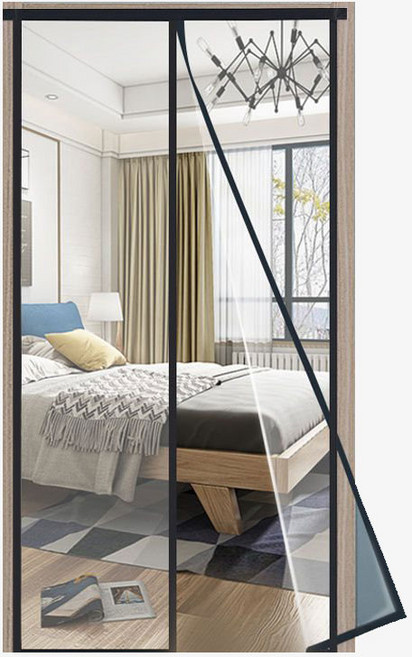 에이플렉스 튼튼한 현관 자석 모기장 벨크로 현관문 방충망 방충문, 1개