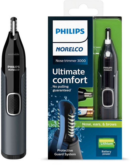 필립스 NT3600 코털제거기 2헤드 눈썹정리 코털정리, NT3600+AA4알